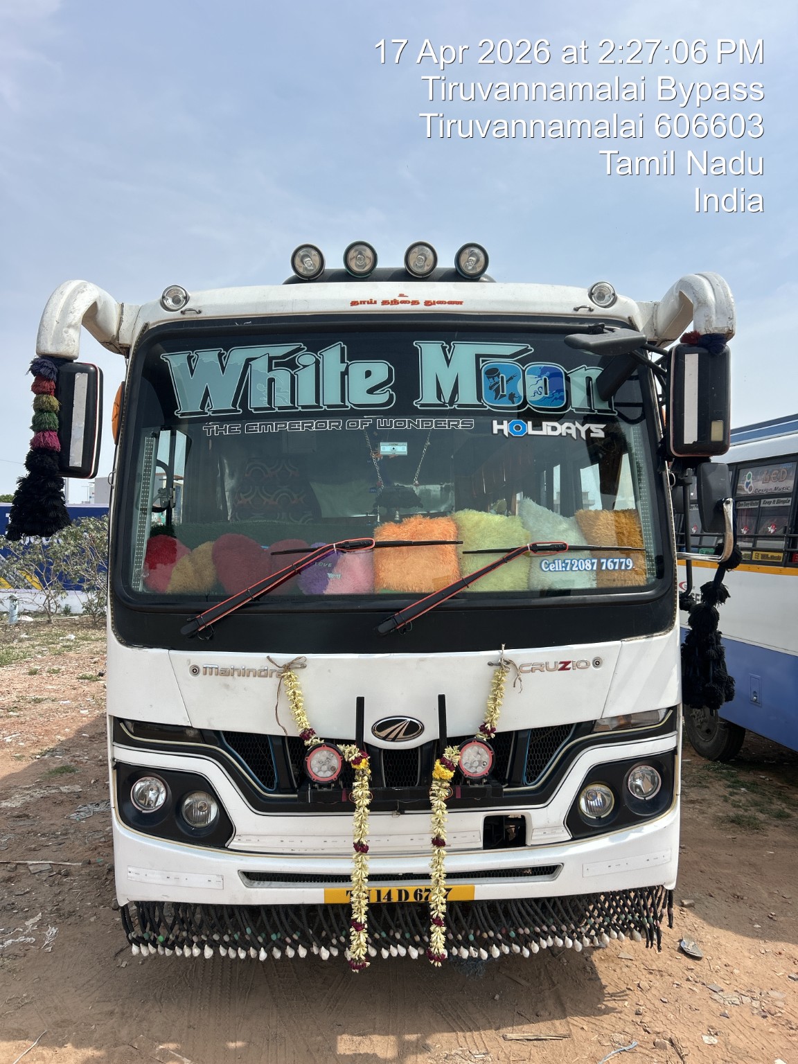 White Moon Holidays bus